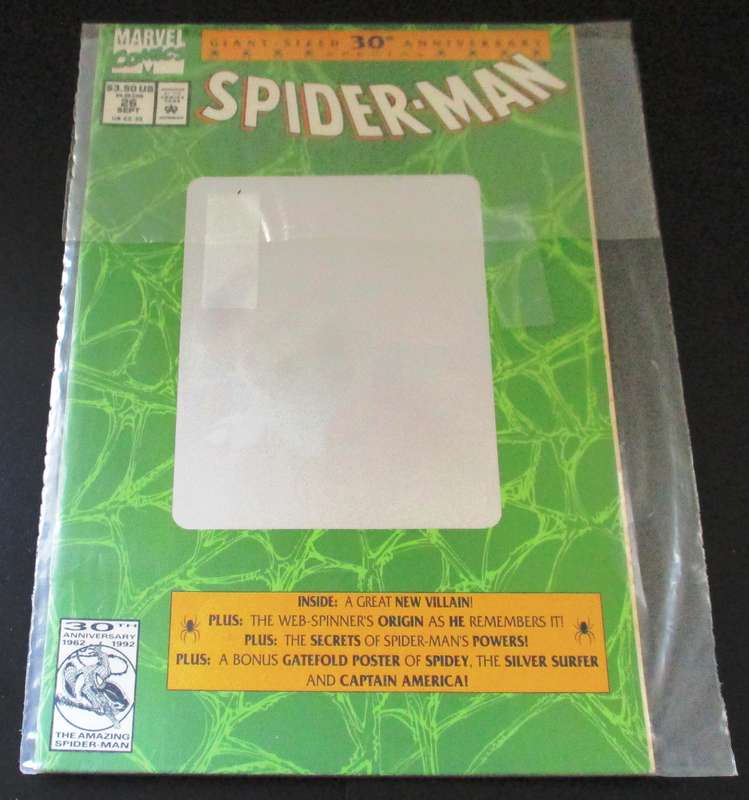 MARVEL SPIDER-MAN GIant Sized 30th Anniversary Hologram cover #26 Sep 1992 [Box 4]