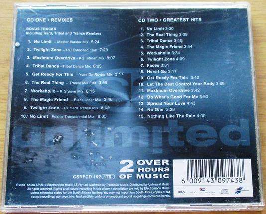 2 UNLIMITED Greatest Hits / New Remixes 2xCD [Gx12]