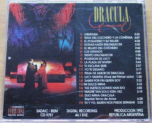 DRACULA El Musical CD [Gx12]