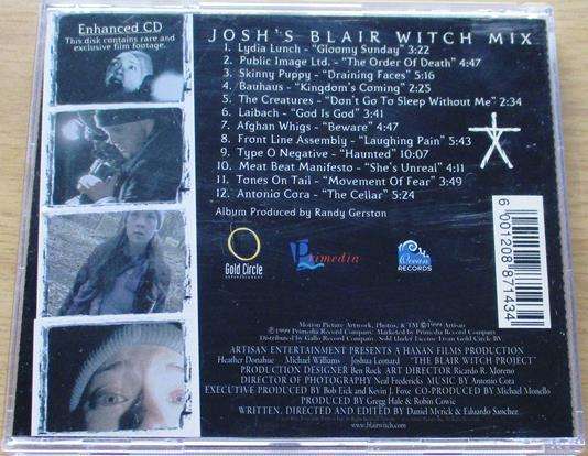 JOSH'S BLAIR WITCH PROJECT MIX CD [Vx1]