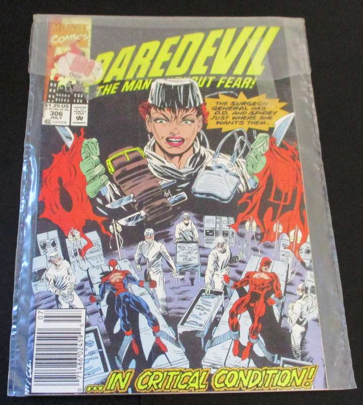 MARVEL Comics DARE DEVIL + SPIDER-MAN In Critical Condition #306 July 1992 [Box 4]