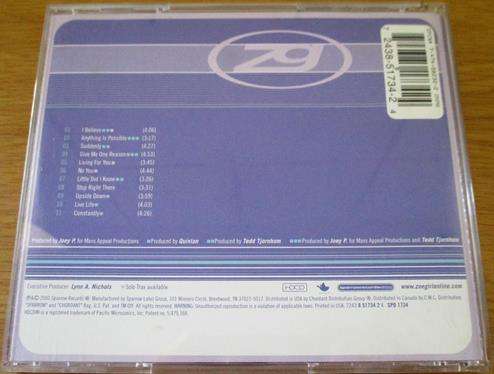 ZOEGIRL CD [Shelf G Box 11]