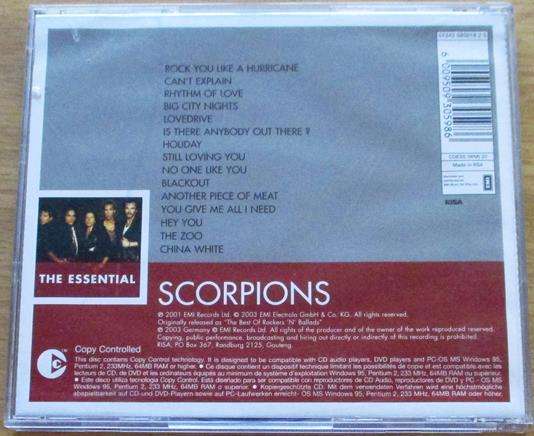 SCORPIONS The essential CD [Gx16]