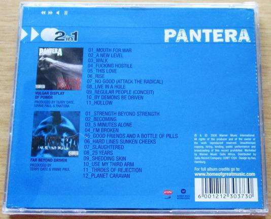 PANTERA Vulgar Display or Power / Far Beyond Driven 2xCD [Gx17]