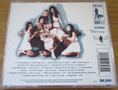 TOM JONES Best of CD [Shelf G Box 5]