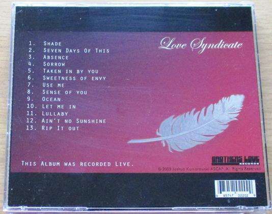 LOVE SYNDICATE Tin Angel CD [Gx18]