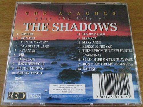 THE APACHES play the Hits of the Shadows CD [Shelf G Box 4]