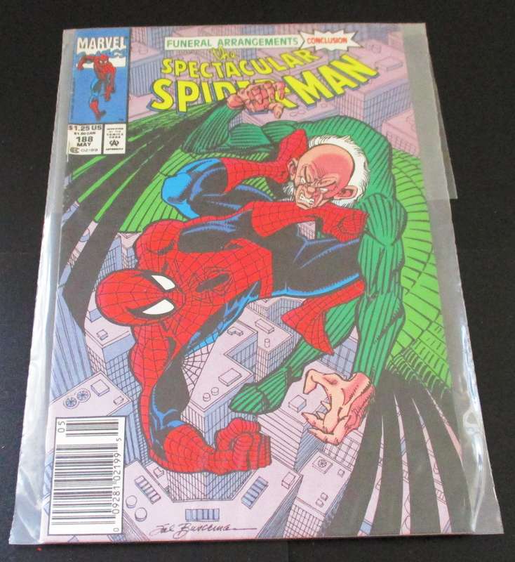 Marvel Comics THE SPECTACULAR SPIDER-MAN Funeral Arrangements Conclusion #188 May 1992 [Box 4]