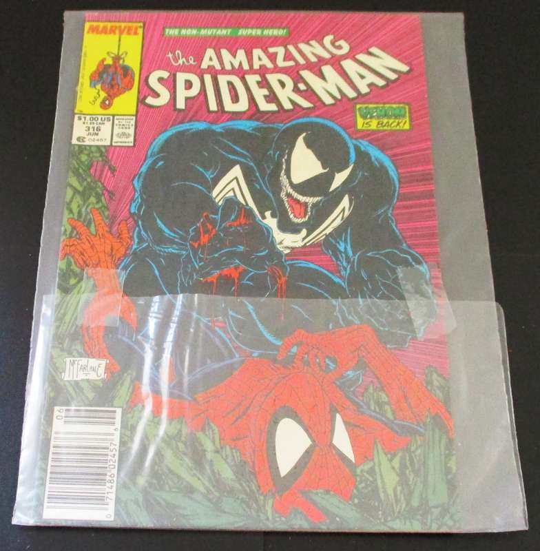 Marvel Comics THE AMAZING SPIDER-MAN Venom is Back #316 June 1989 [Box 4]