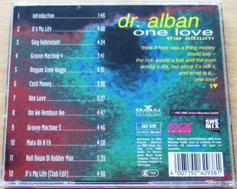 DR. ALBAN One Love The Album CD [G Box 30]