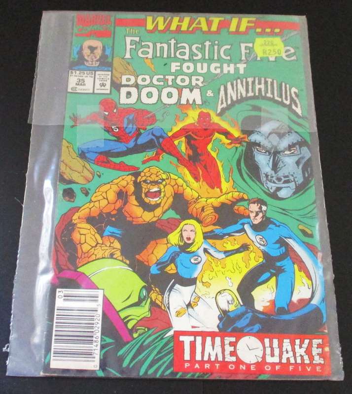 Marvel Comics WHAT IF...THE FANTASTIC FOUR fought Dr Doom & Annihilus SPIDER-MAN#35 Mar 1992 [Box 4]
