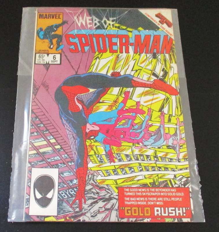Marvel WEB OF SPIDER-MAN Gold Rush #6 Sept 1985 [Box 4]