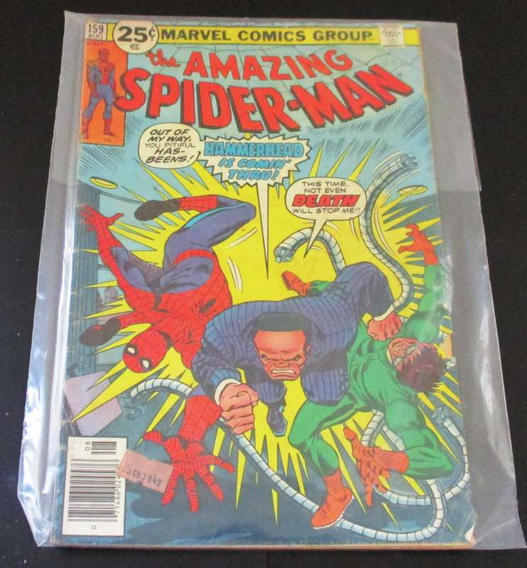Marvel THE AMAZING SPIDER-MAN Hammerhead #159 Aug 1976 [Box 4]