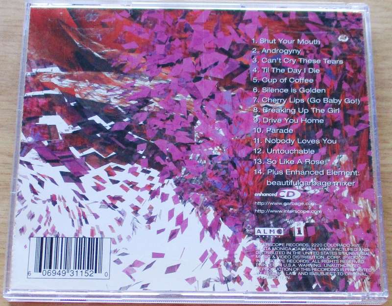 GARBAGE Beautiful Garbage CD [G Box 28]