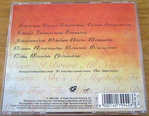 ROY ORBISON  The Very Best CD [Shelf G Box 1]
