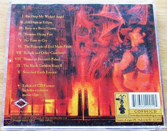 CRADLE OF FILTH Bitter Suites to Succubi CD
