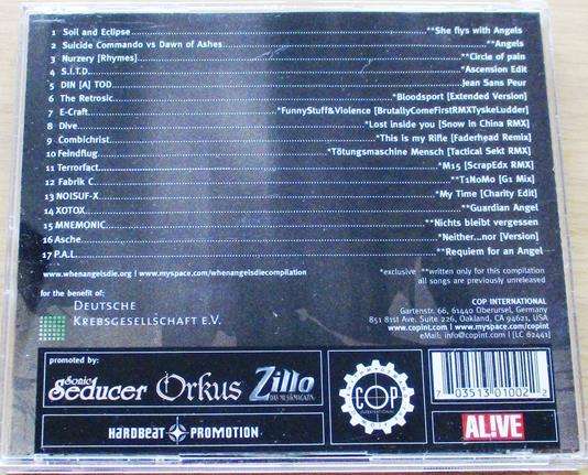 WHEN ANGELS DIE Combichrist Suicide Commando Feindflug PAL CD [Industrial EBM]