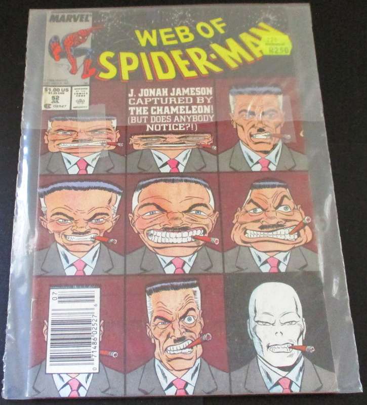 MARVEL WEB OF SPIDER-MAN The Chameleon #52 Jul 1989 [Box 5]