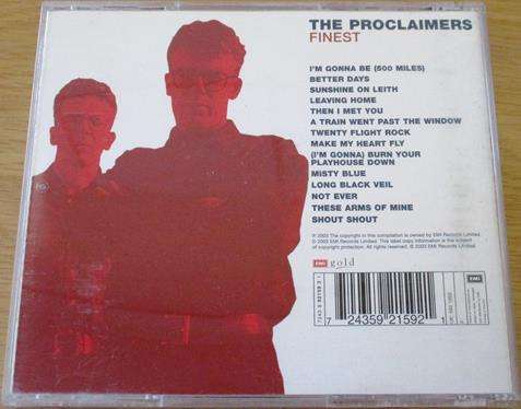 THE PROCLAIMERS Finest CD [Shelf Z x 11]