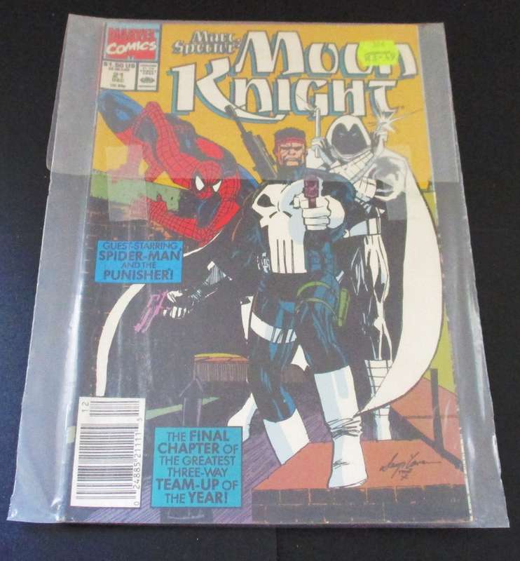 MARVEL Comics MARC SPECTOR MOON NIGHT + SPIDER-MAN #21 Dec 1990 [Box 5]