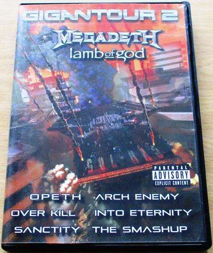 GIGANTOUR 2 MEGADETH Lamb of God Opeth Arch Enemy Over kill
