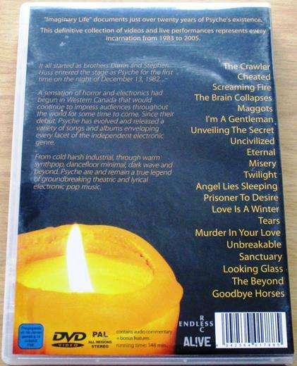PSYCHE Imaginary Life PAL DVD | Running time: 148 min.