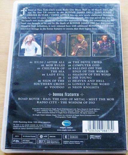 HEAVEN & HELL Radio City Music Hall DVD Black Sabbath