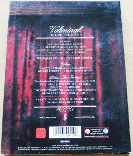 SLIPKNOT Voliminal Inside the Nine 2xDVD