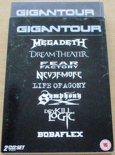 GIGANTOUR  MEGADETH Dream Theater Fear Factory 2xDVD