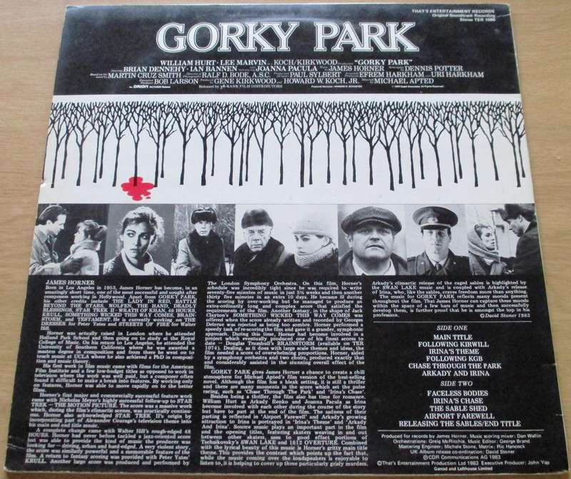 GORKY PARK OS.T. LP VINYL RECORD