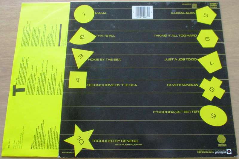 GENESIS Genesis LP VINYL RECORD