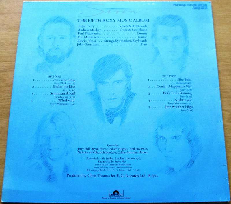 ROXY MUSIC Stranded LP VINYL RECORD