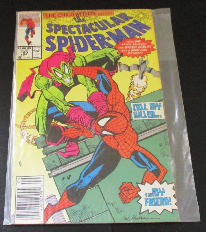 MARVEL Comics THE SPECTACULAR SPIDER-MAN The Child Within part 3 of 6 #180 Sep 1991 [Box 5]