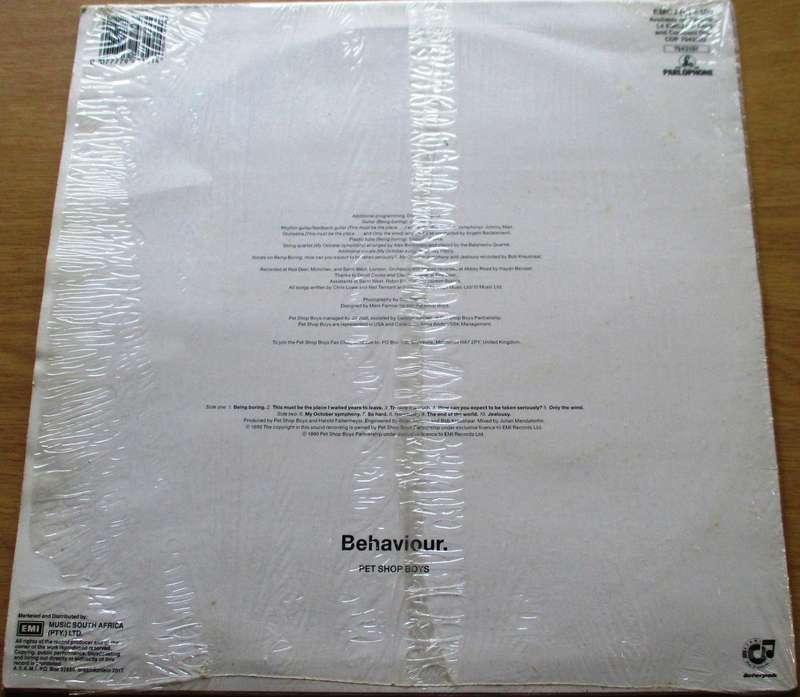 PET SHOP BOYS Behaviour LP VINYL RECORD