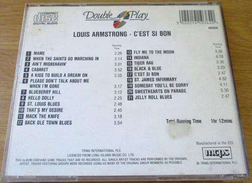 LOUIS ARMSTRONG C Est Si Bon CD [Shelf Z x 7]