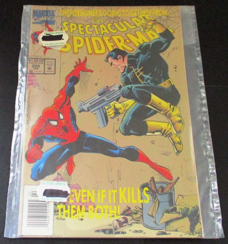 MARVEL Comics THE SPECTACULAR SPIDER-MAN The Foreigner #209 Feb 1993 [Box 5]