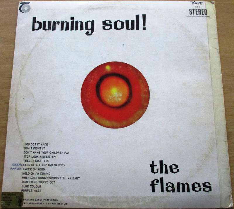 THE FLAMES Burning Soul! LP VINYL RECORD