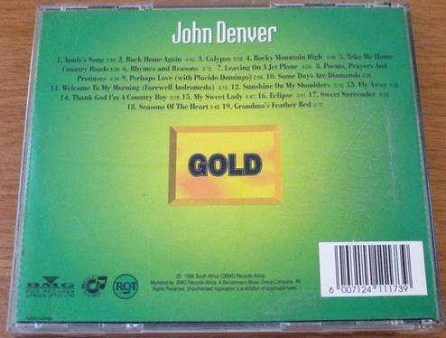 JOHN DENVER Gold CD [Shelf Z x 7]