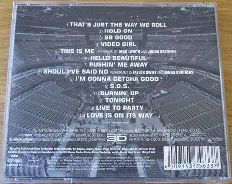 JONAS BROTHERS Music From the 3D Concert Experience CD [Shelf Z x 10]