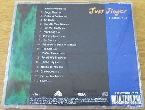 JUST JINGER Greatest Hits CD [Shelf Z x 10]