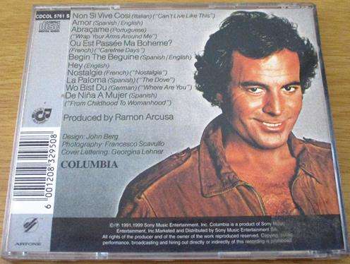 JULIO IGLESIAS Julio CD [Shelf Z x 10]
