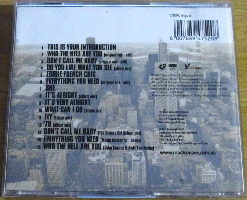 MADISON AVENUE The Polyester Embassy CD [G Box 26]