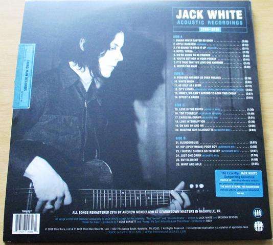 JACK WHITE Acoustic Recordings 1998-2016 2xLP VINYL Record