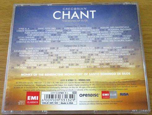 GREGORIAN CHANT The of Silos 2xCD [Shelf Z x 5]