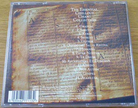 GREGORIAN CHILLOUT CHANT CD [Shelf Z x 5]