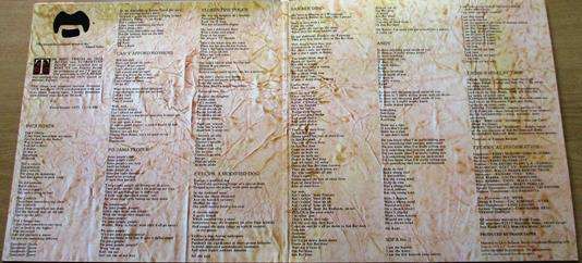 FRANK ZAPPA AND THE MOTHERS OF INVENTION One Size Fits All LP Vinyl Record