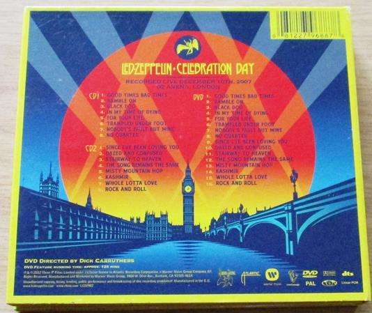 LED ZEPPELIN Celebration Day 2007 London Concert 2xCD+DVD