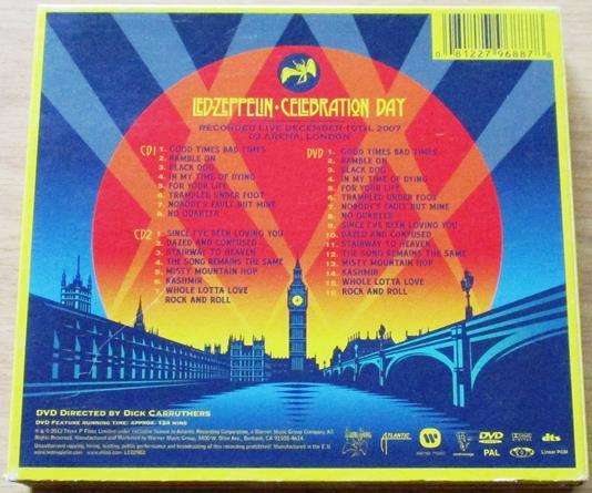 LED ZEPPELIN Celebration Day 2007 London Concert 2xCD+DVD