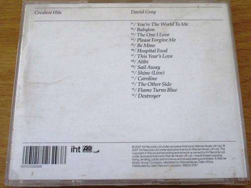 DAVID GRAY Greatest Hits CD [Shelf Z x 3]