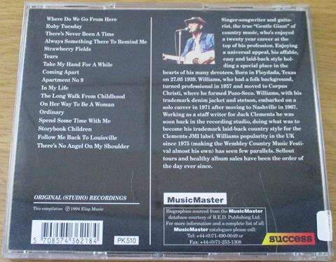 DON WILLIAMS Ruby Tuesday CD [Shelf Z x 3]